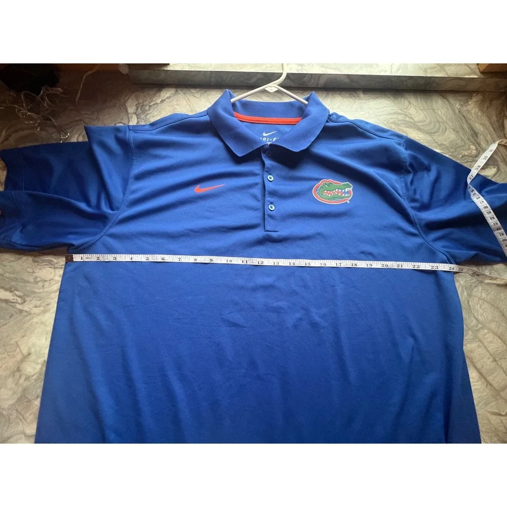 Nike Dri-FIT Florida Gators Polo Shirt Men's XL Royal Blue‎ Golf